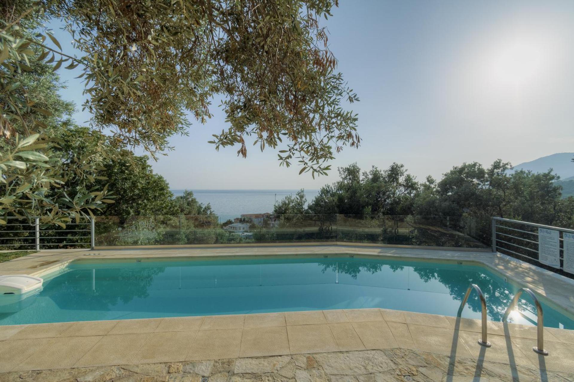 Ouzo Panoramic Houses 2, With Private Pool Plomari Екстериор снимка