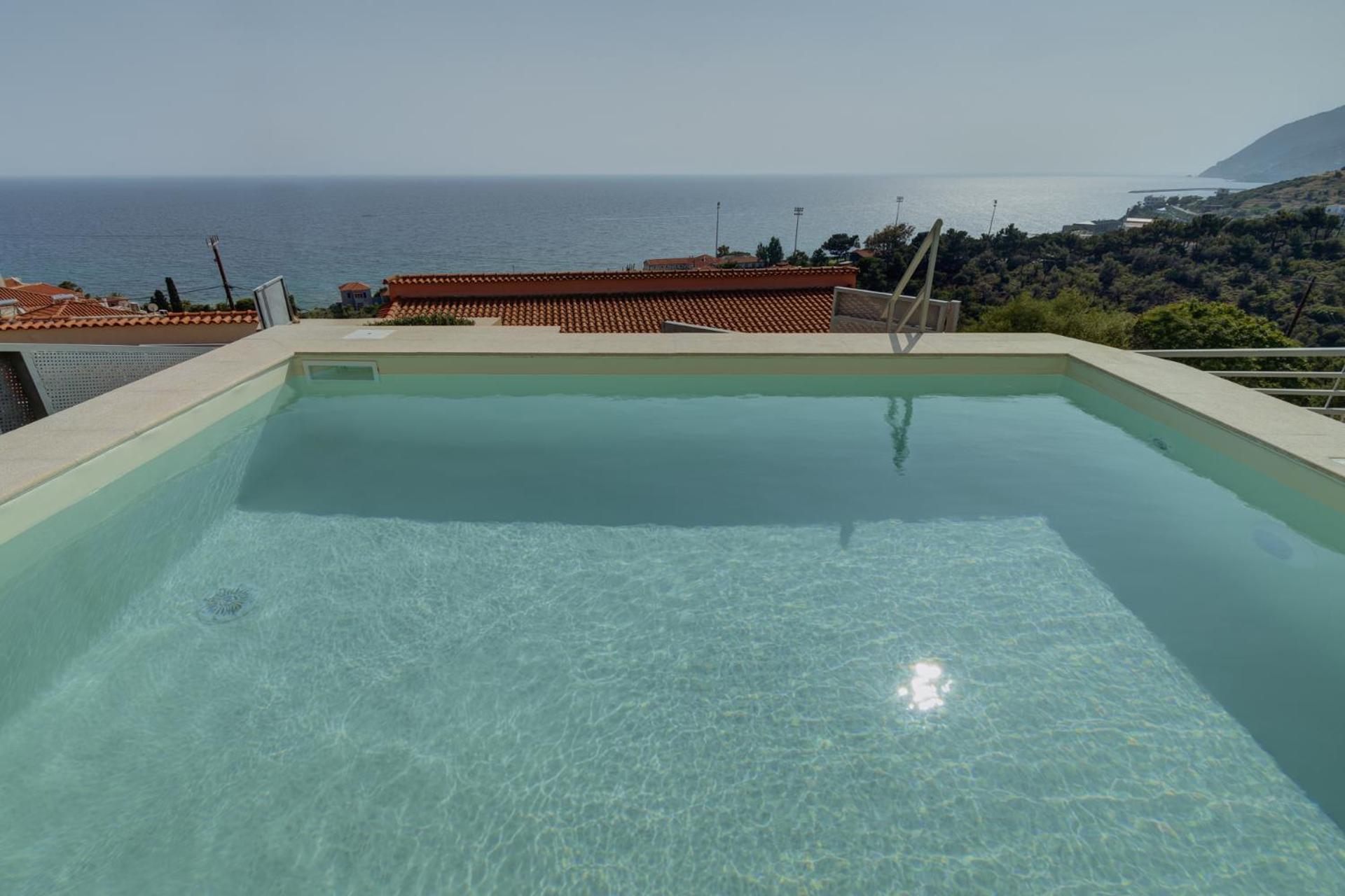 Ouzo Panoramic Houses 2, With Private Pool Plomari Стая снимка